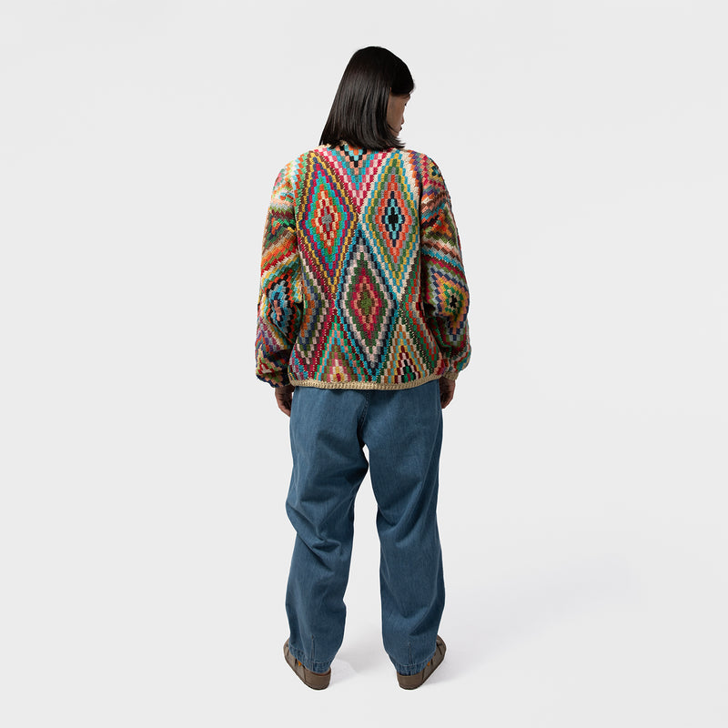 CROCHET BUTTON CARDIGAN-DIA｜MACMAHON KNITTING MILLS｜TOPS