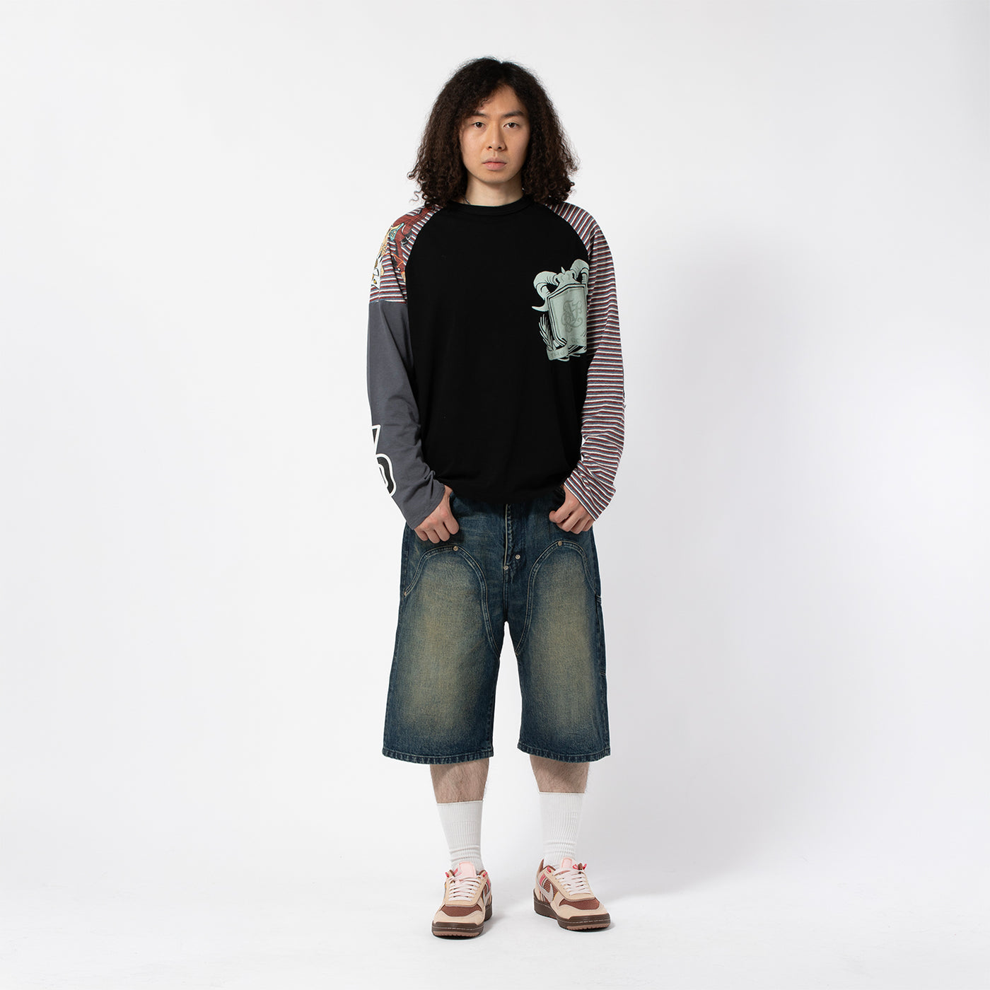 NEWCOMMUNE BAGGY DENIM SHORTS｜FAF｜BOTTOMS（ボトムス）｜【公式