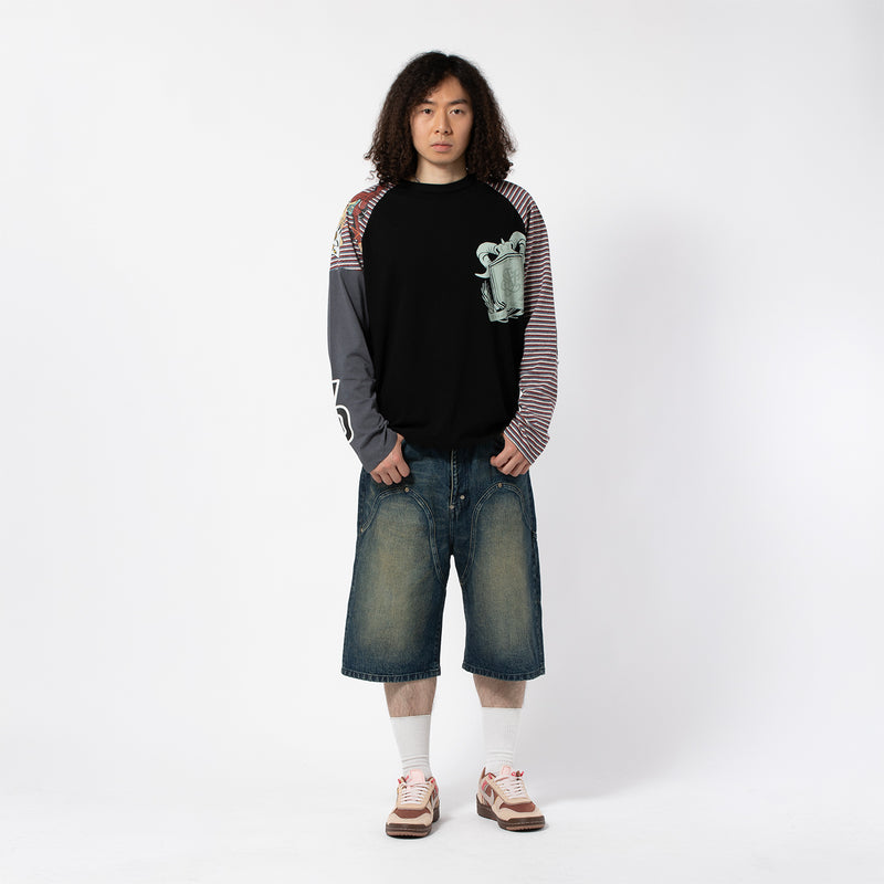 NEWCOMMUNE BAGGY DENIM SHORTS｜FAF｜BOTTOMS（ボトムス）｜【公式