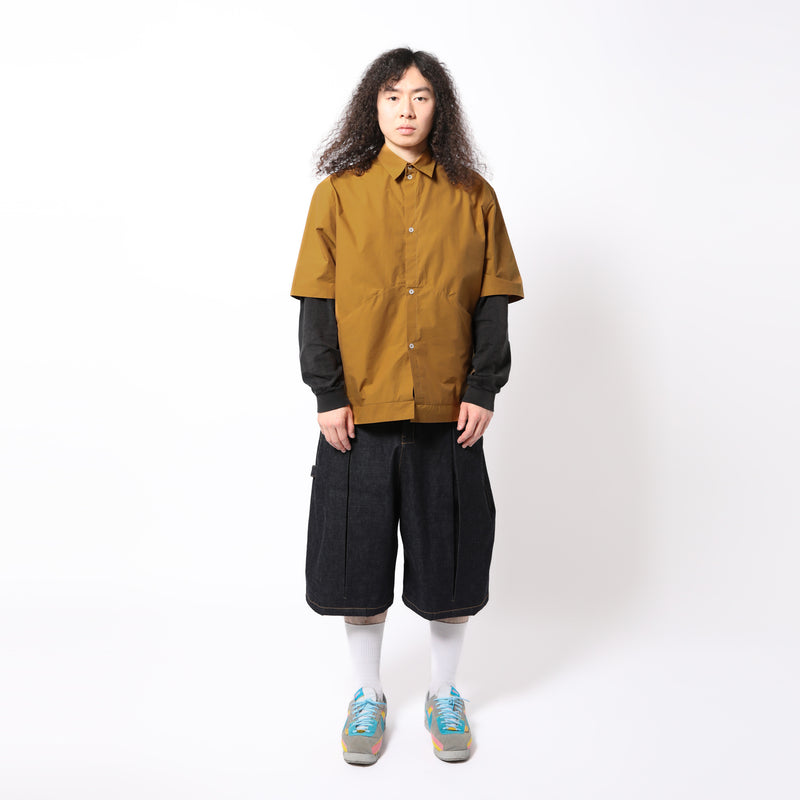 パンツ SAGE NATION BOX PLEATS DENIM SHORT PANTS BOX PLEAT SHORT RAW DENIM｜SAGE NATION｜BOTTOMS（ボトムス