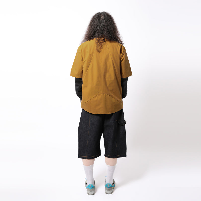 BOX PLEAT SHORT RAW DENIM｜SAGE NATION｜BOTTOMS（ボトムス