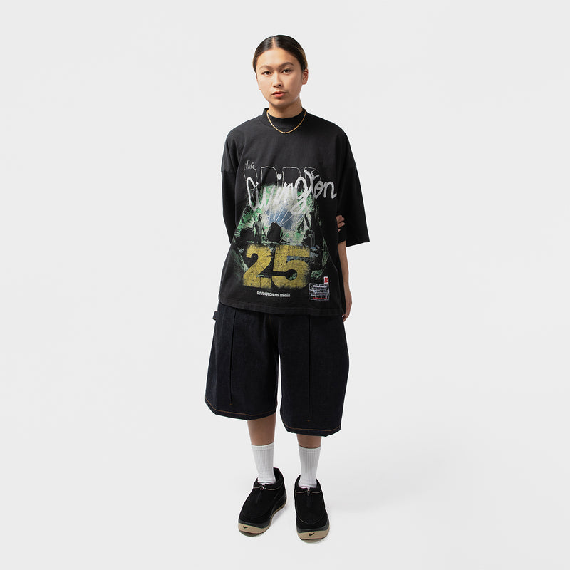 BOX PLEAT SHORT RAW DENIM｜SAGE NATION｜BOTTOMS（ボトムス