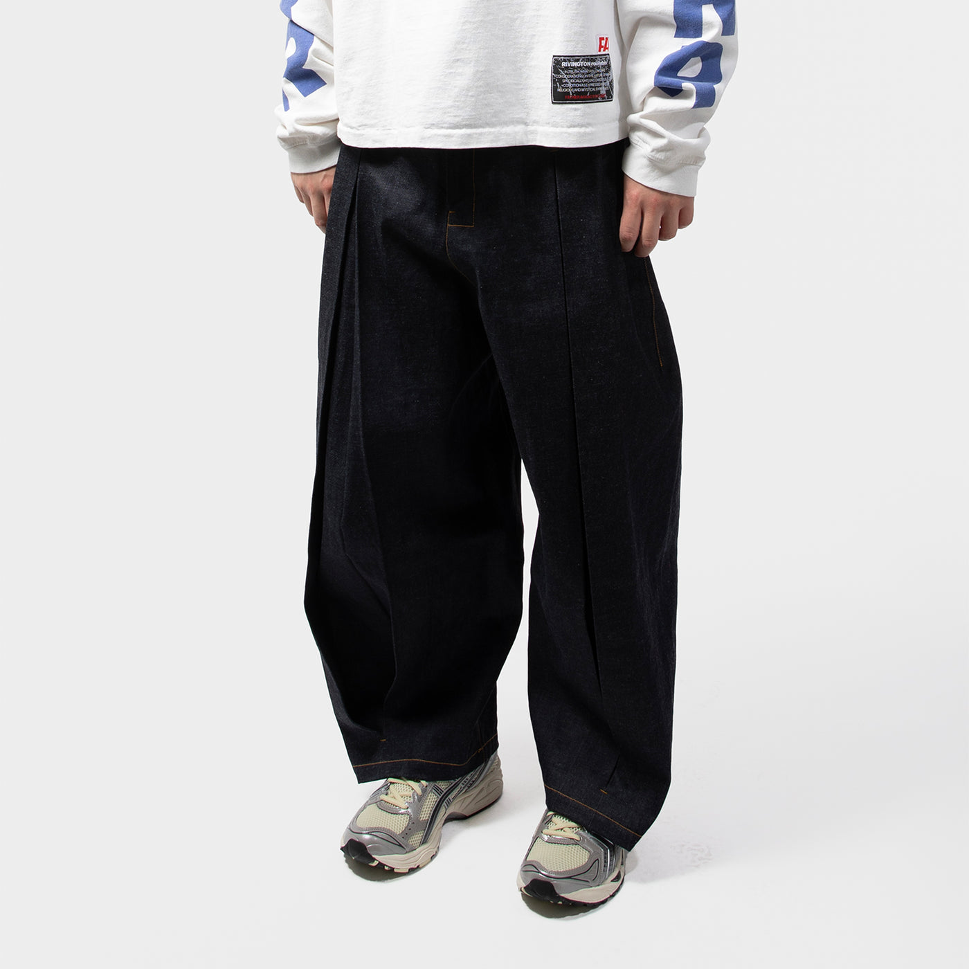 BOX PLEAT TROUSER RAW DENIM｜SAGE NATION｜BOTTOMS（ボトムス