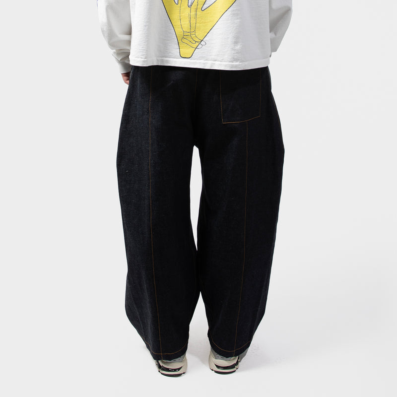 BOX PLEAT TROUSER RAW DENIM｜SAGE NATION｜BOTTOMS（ボトムス