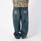 KidSuper(キッドスーパー)｜Embroidered Paintings Balloon Pants-Blue(エンブロイダードペインティングスバルーンパンツブルー)｜【公式通販 UNION TOKYO】｜ユニオントーキョー