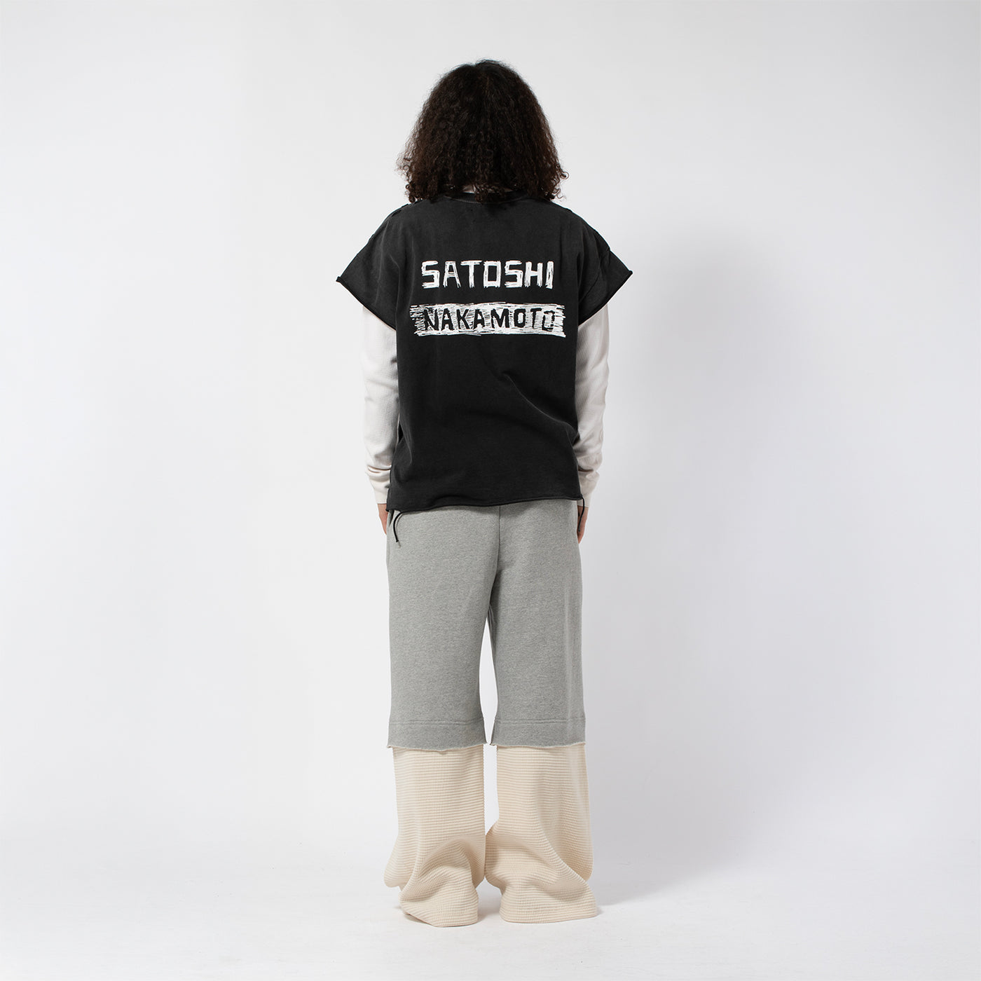 DOUBLE LAYER STUDDED SWEATPANT｜SATOSHI NAKAMOTO｜BOTTOMS