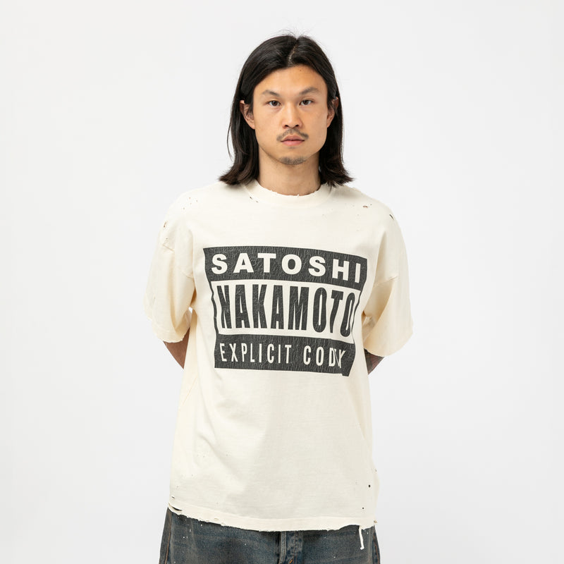 EXPLICIT CODEX TEE｜SATOSHI NAKAMOTO｜TOPS（トップス）｜【公式通販