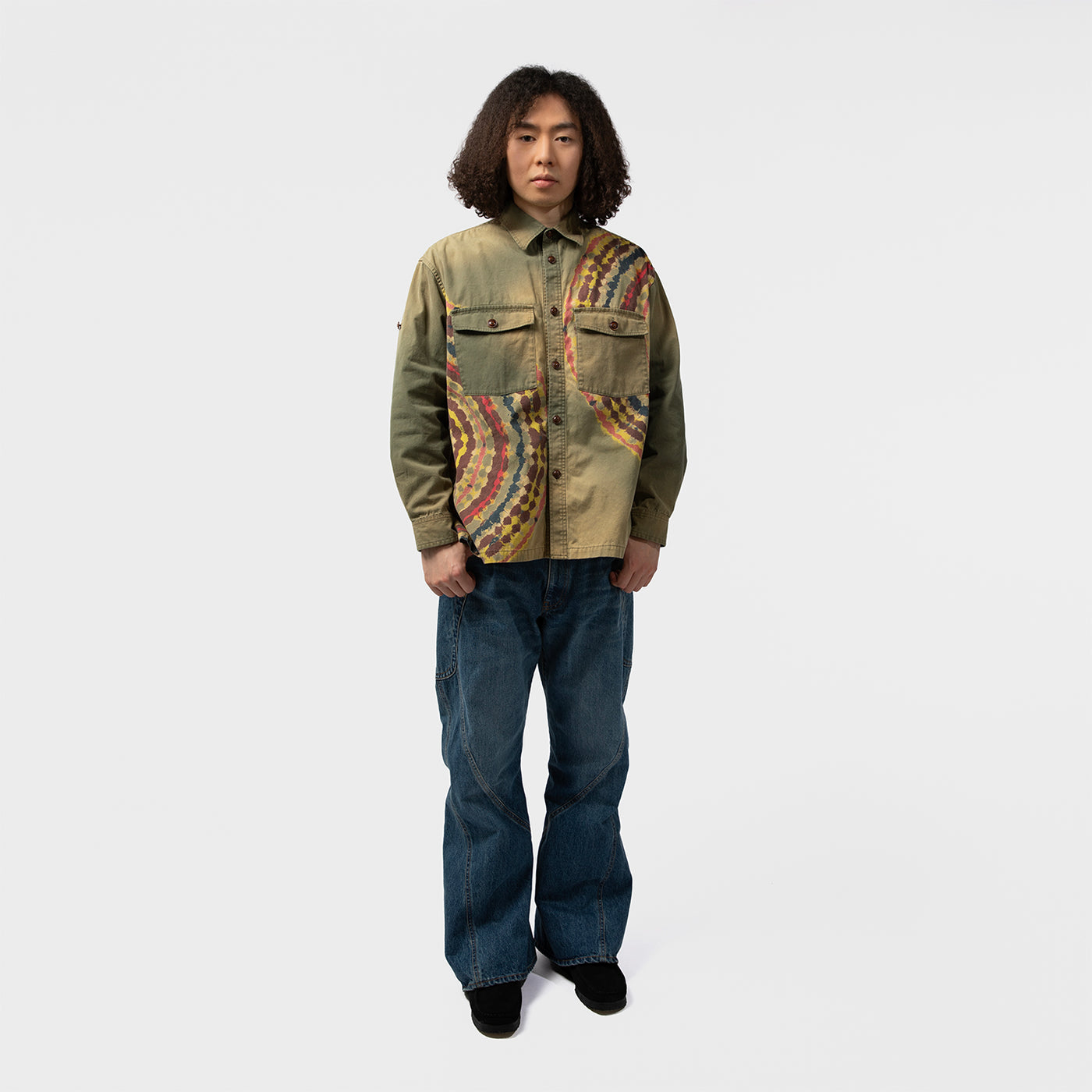 TIE-DYE MILITARY SHIRT｜KHOKI｜TOPS（トップス）｜【公式通販 UNION