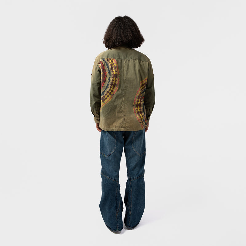 TIE-DYE MILITARY SHIRT｜KHOKI｜TOPS（トップス）｜【公式通販 UNION