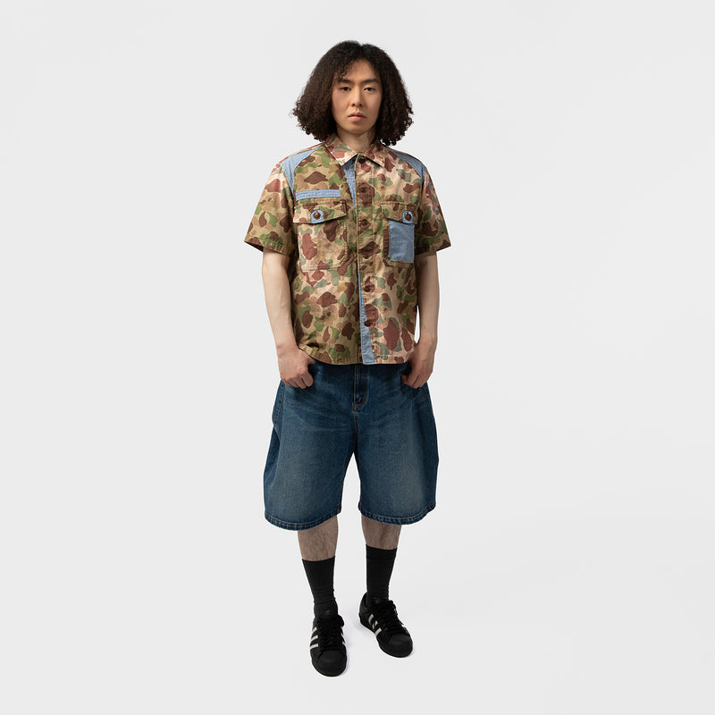 3D CUTTING HALF DENIM PANTS｜KHOKI｜BOTTOMS（ボトムス）｜【公式