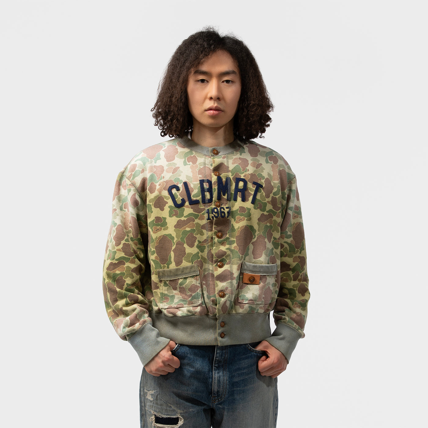 CAMO SWEAT CARDIGAN｜KHOKI｜TOPS（トップス）｜【公式通販 UNION