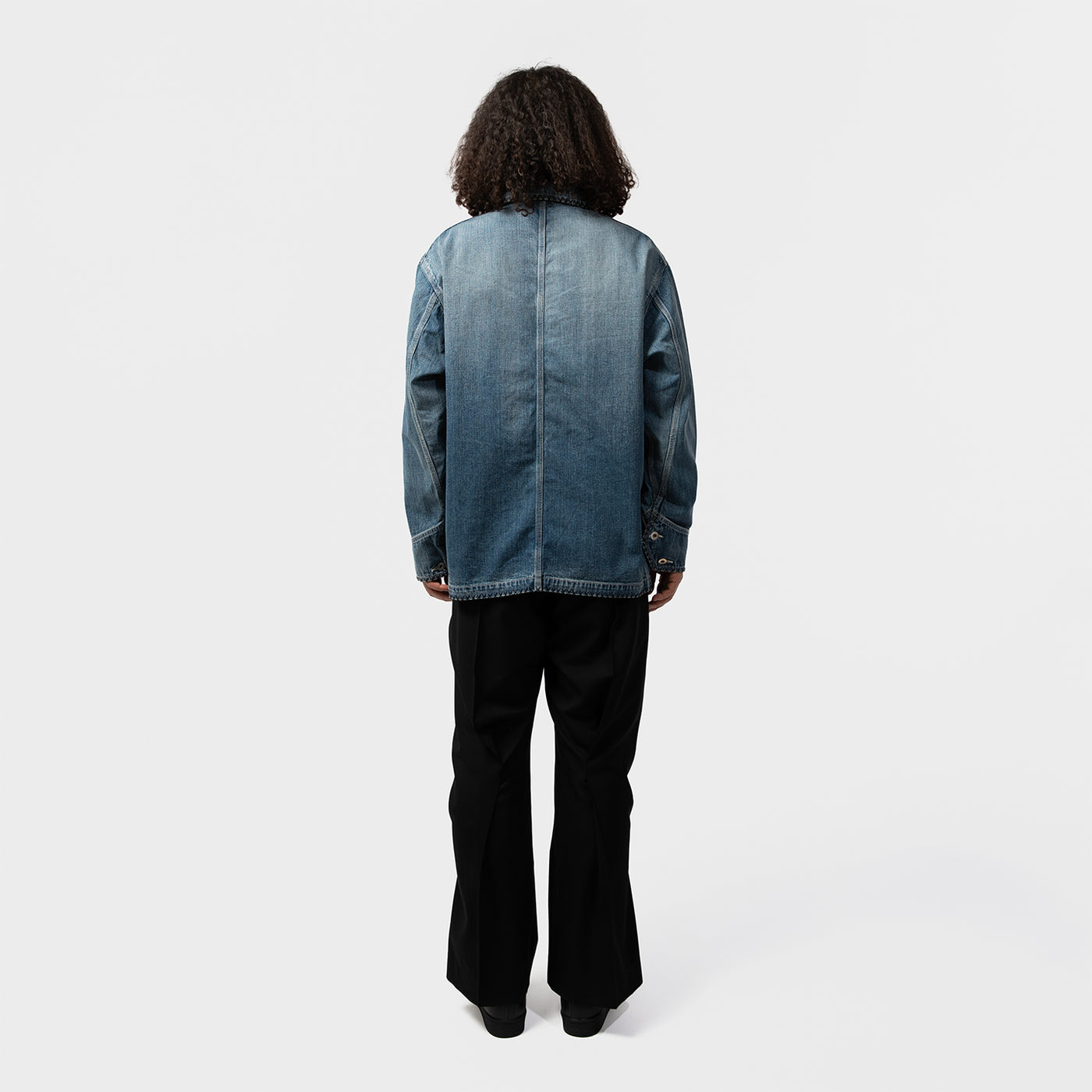 HAND-EMBROIDERED DENIM COVERALL｜KHOKI｜OUTER（アウター）｜【公式 