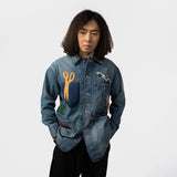 KHOKI(コッキ)｜Hand-Embroidered Denim Coverall(ハンドエンブロイダードデニムカヴァーオール)｜【公式通販 UNION TOKYO】｜ユニオントーキョー