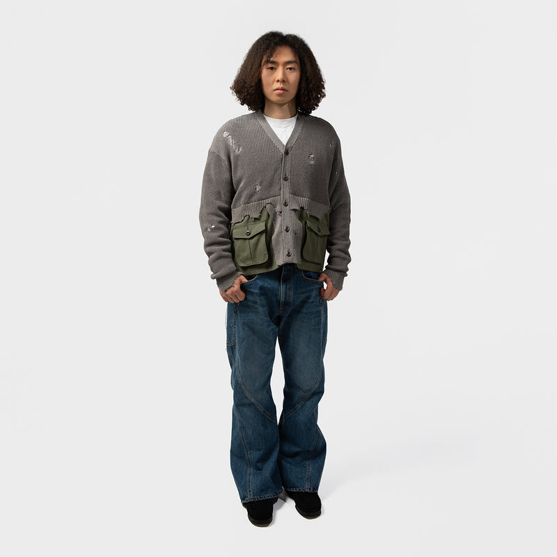 3D CUTTING DENIM PANTS｜KHOKI｜BOTTOMS（ボトムス）｜【公式通販