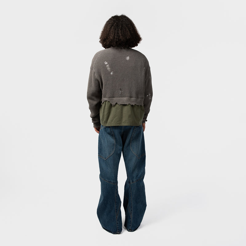 3D CUTTING DENIM PANTS｜KHOKI｜BOTTOMS（ボトムス）｜【公式通販