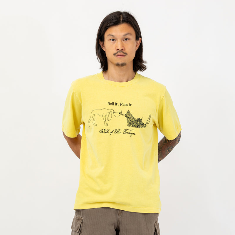 BOTT Tシャツ イエロー GOOD INFLUENCE DYED TEE｜BOTT｜TOPS（トップス）｜【公式通販 UNION