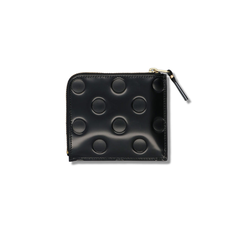 COMME des GARCONS WALLETS（）/ ACCESSORIES（アクセサリー）/ DOTS EMBOSSED LEATHER LINE CARD COIN商品 / BLACK