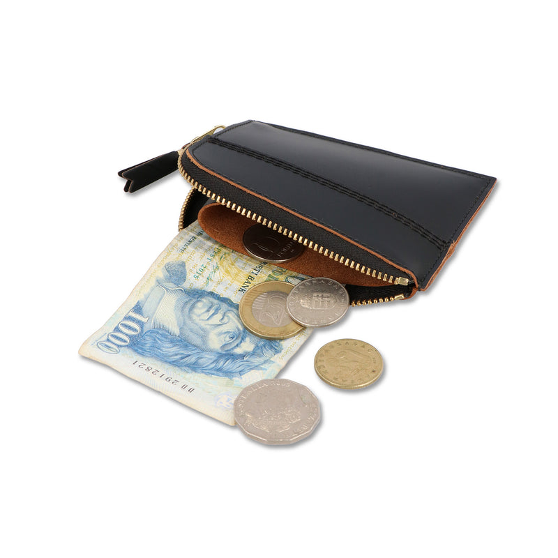 COMME des GARCONS WALLETS（）/ ACCESSORIES（アクセサリー）/ TRIPLE STITCH LEATHER CARD COIN商品 / BLACK