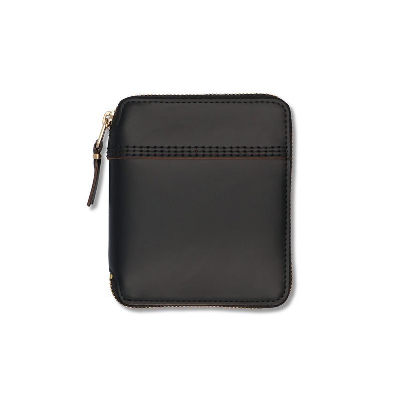 CDG Wallet Triple Stitch Zip Around 財布 CDG Wallet: Triple Stitch Zip Around Wallet (Black SA3100TS