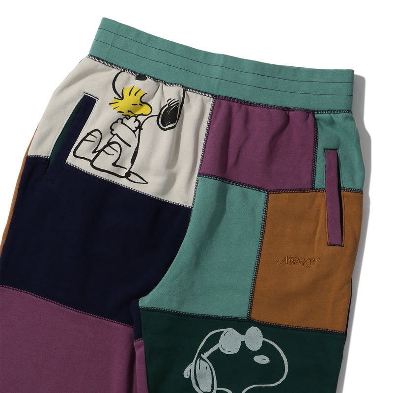 AWAKE NY(アウェイクニューヨーク)｜PEANUTS PATCHWORK SWEATPANT(ピーナッツパッチワークスウェットパンツ)｜【公式通販 UNION TOKYO】｜ユニオントーキョー