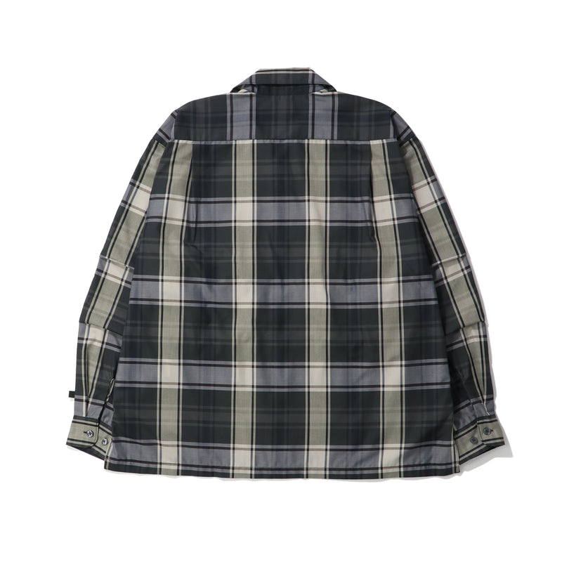 TECH SPORTS OPEN COLLAR SHIRT L/S BIG TARTAN｜DAIWA PIER39｜TOPS