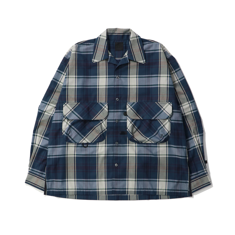 トップス DAIWAPIRE39 TECH SPORTS OPENCOLLAR SHIRT TECH SPORTS OPEN COLLAR SHIRT L/S BIG TARTAN｜DAIWA PIER39｜TOPS