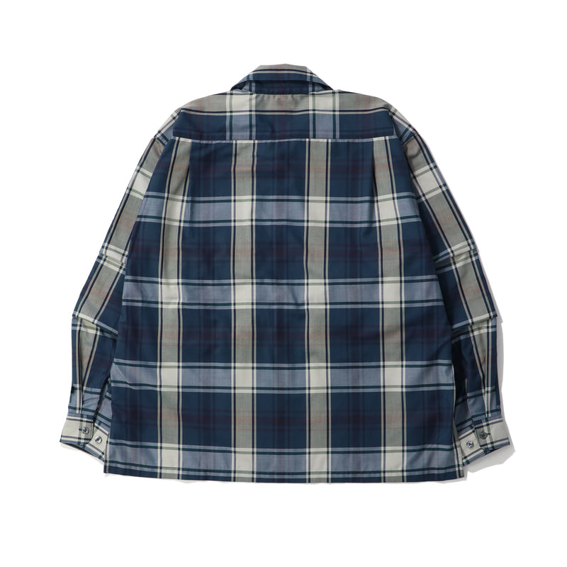TECH SPORTS OPEN COLLAR SHIRT L/S BIG TARTAN｜DAIWA PIER39｜TOPS