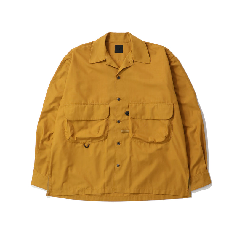 TECH SPORTS OPEN COLLAR SHIRT L/S SOLID｜DAIWA PIER39｜TOPS