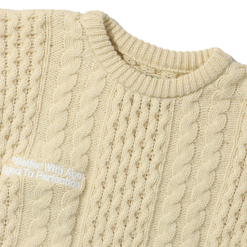 *Better With Age(ベターウィズエイジ)｜Moreso Cable Knit(モソーケーブルニット)｜【公式通販 UNIONT TOKYO】｜ユニオントーキョー