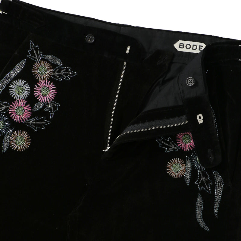 BODE(ボーディー)｜BEADED NOON FLOWER TROUSERS(ビーディッドヌーンフラワートラウザーズ)｜【公式通販 UNION TOKYO】｜ユニオントーキョー