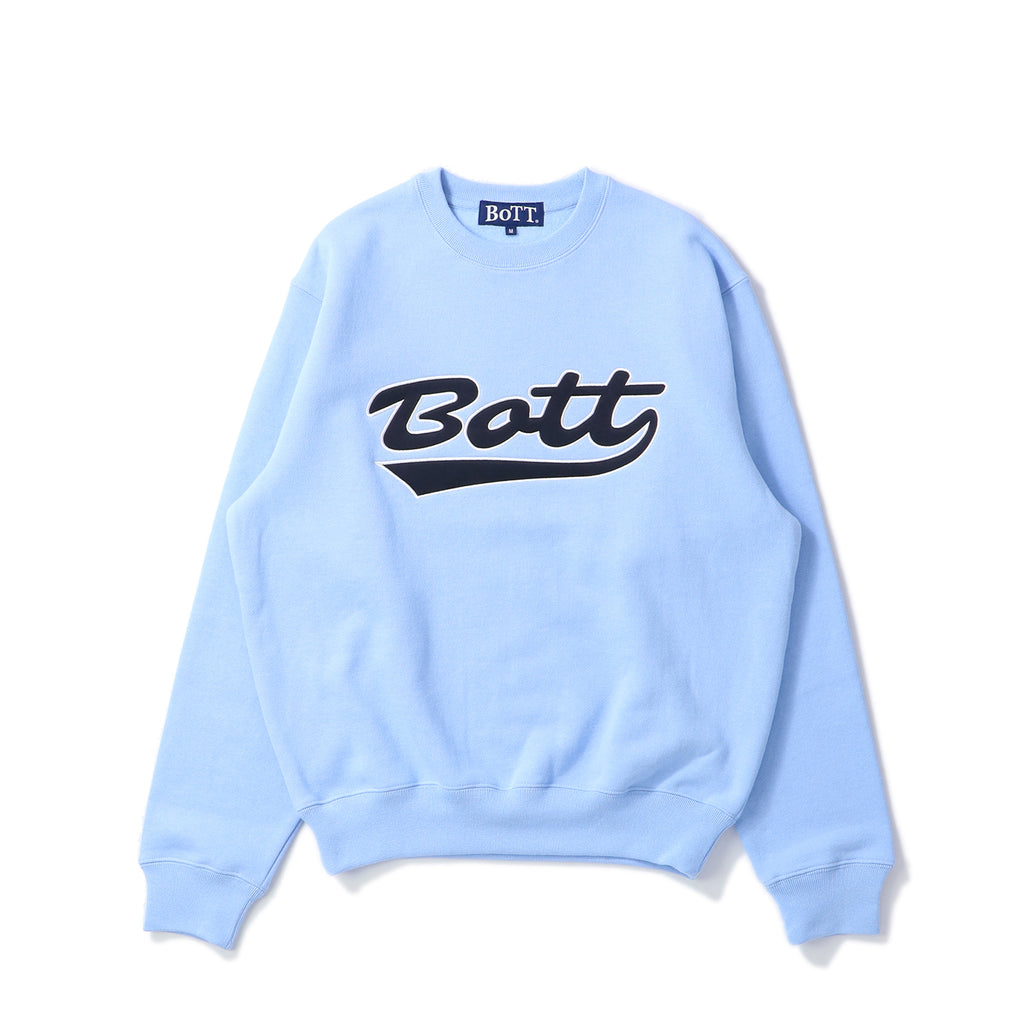 Bott ロゴ刺繍 クルーネック トレーナー Bott ロゴ刺繍 クルーネック トレーナー