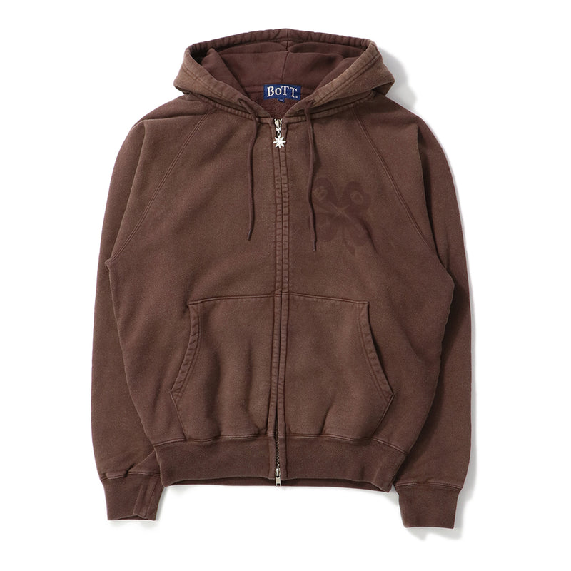 BoTT（ボット）/ TOPS（トップス）/ Washed Luckey Logo Zip Hoodie商品 / Washed Brown