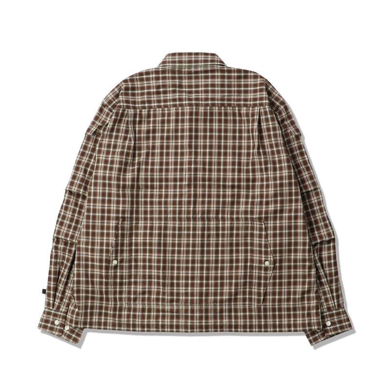 つよし TECH ZIP ANGLER SHIRT L/S PLAIDS｜DAIWA PIER39｜TOPS（トップス
