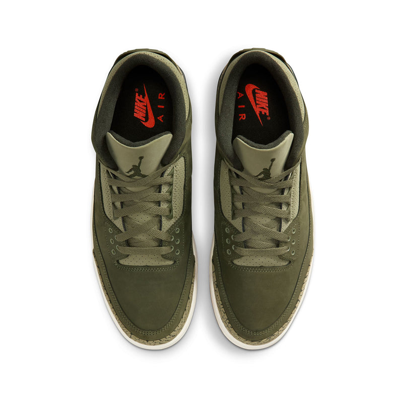 NIKE（ナイキ）/ SHOES（シューズ）/ Air Jordan 3 Retro商品 / MEDIUM OLIVE/SEQUOIA-NEUTRAL OLIVE-SAIL
