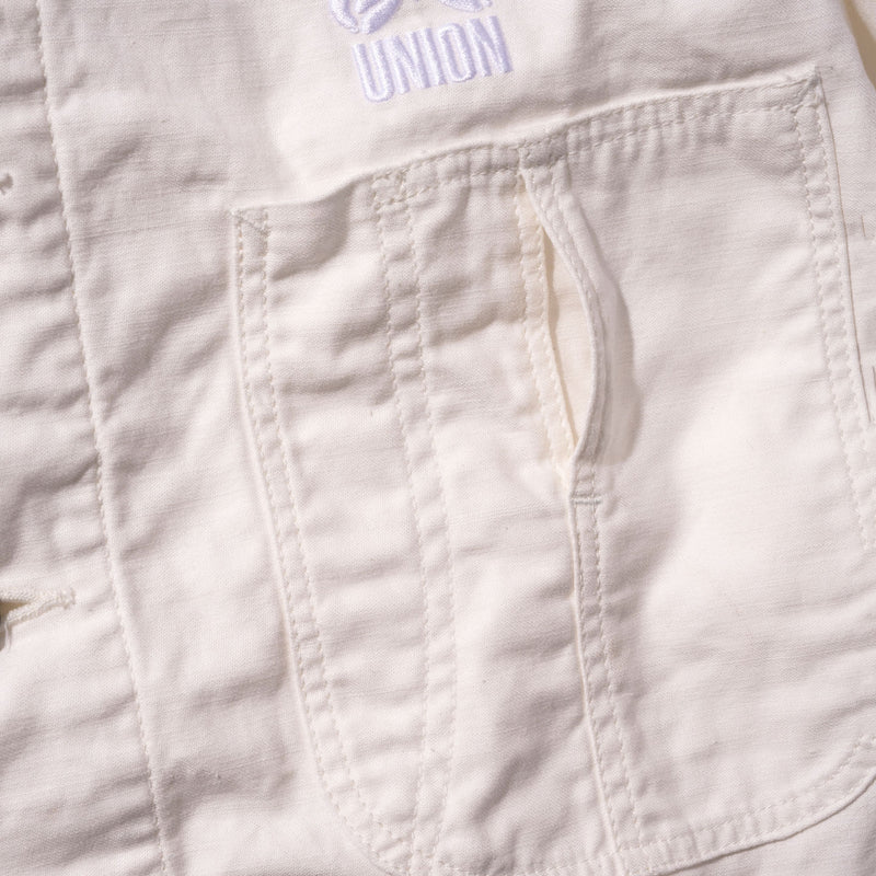 NEEDLES(ニードルズ)｜UNION x NEEDLES Coverall - White Back Sateen(ユニオンニードルズカバーオール　ホワイトバクサテン)｜【公式通販 UNION TOKYO】｜ユニオントーキョー