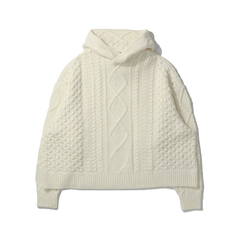 ESSENTIALS(エッセンシャルズ)｜CABLE KNIT HOODIE CORE(ケーブルニットフーディコア)｜【公式通販 UNIONT TOKYO】｜ユニオントーキョー