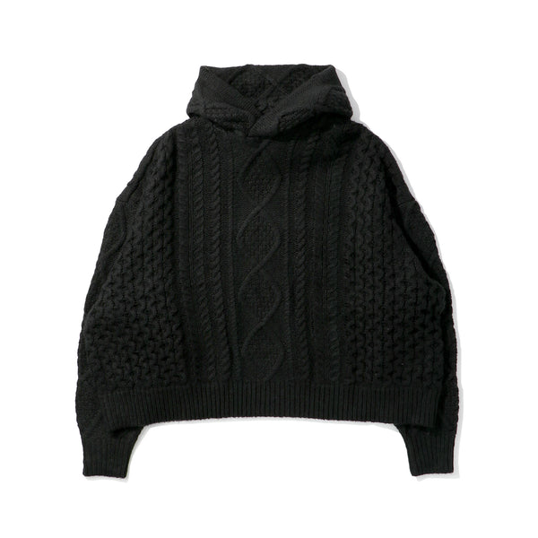 ESSENTIALS(エッセンシャルズ)｜CABLE KNIT HOODIE CORE(ケーブルニットフーディコア)｜【公式通販 UNIONT TOKYO】｜ユニオントーキョー