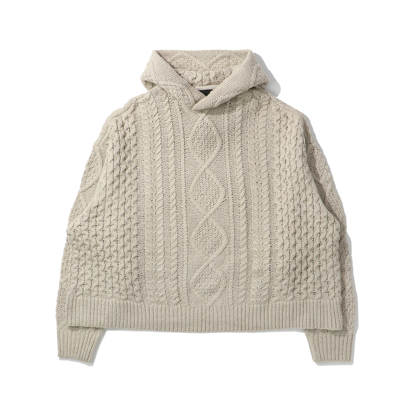 ESSENTIALS(エッセンシャルズ)｜CABLE KNIT HOODIE CORE(ケーブルニットフーディコア)｜【公式通販 UNIONT TOKYO】｜ユニオントーキョー