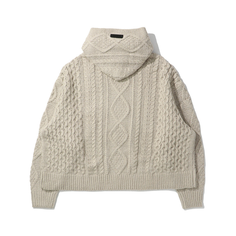 ESSENTIALS(エッセンシャルズ)｜CABLE KNIT HOODIE CORE(ケーブルニットフーディコア)｜【公式通販 UNION TOKYO】｜ユニオントーキョー