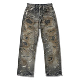 FAF(エフエーエフ)｜Destroyed Straigt Denim Pants(デストロイドストレイトデニムパンツ)｜【公式通販 UNION TOKYO】｜ユニオントーキョー