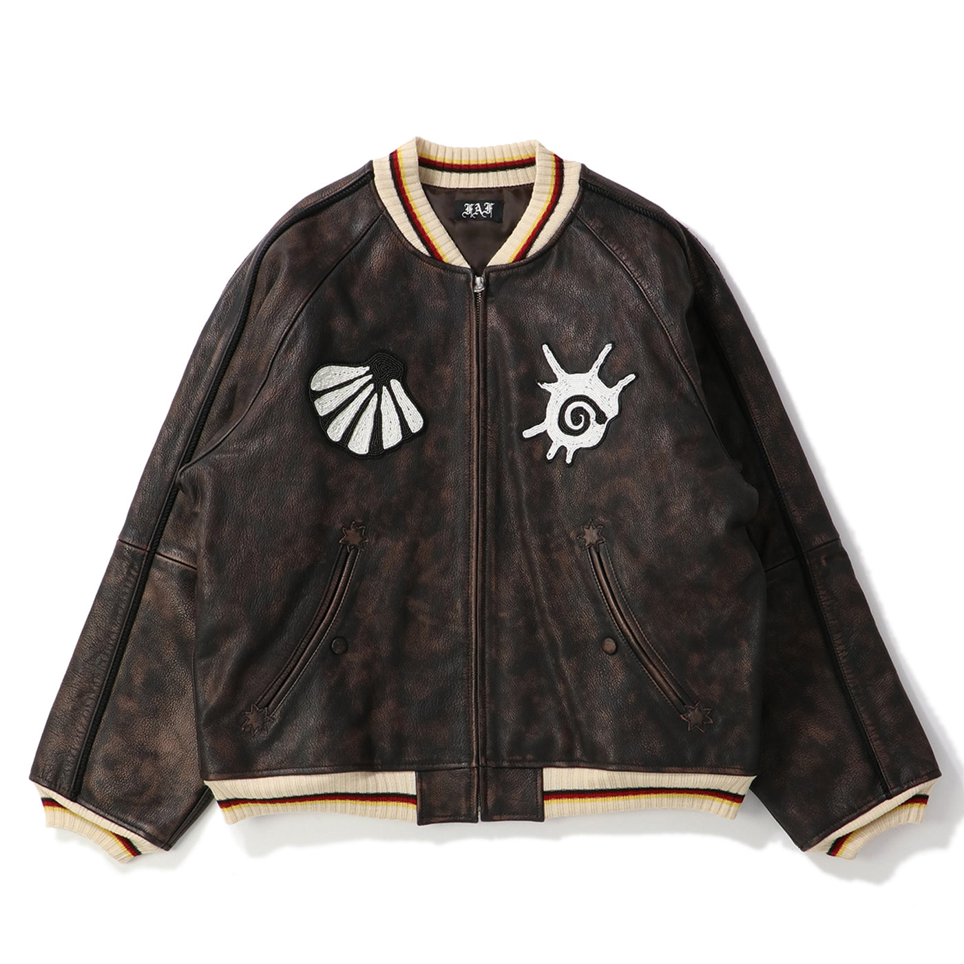 HAND BEADED LEATHER SUKA JACKET｜FAF｜OUTER（アウター）｜【公式