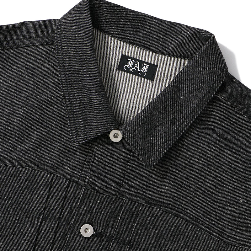 FAF（フェイク アス フラワーズ）/ OUTER（アウター）/ TYPE-2 5 Denim Jacket  Rigid商品 / Black