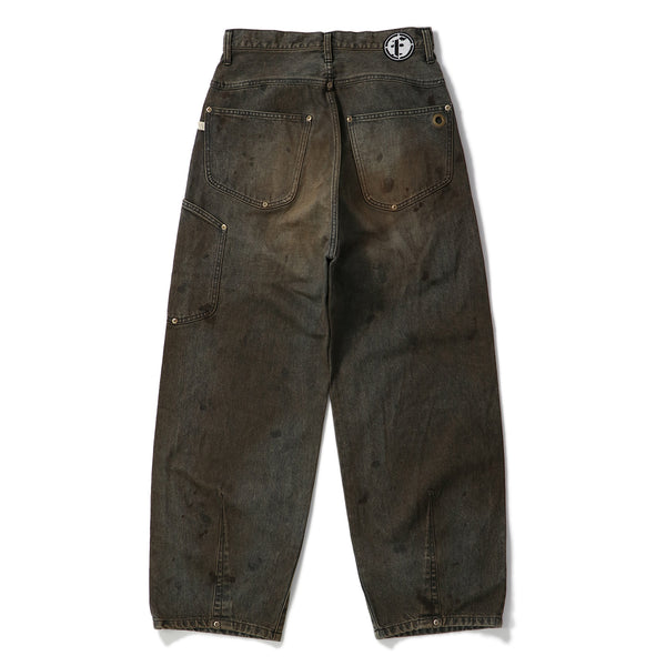 FAF(エフエーエフ)｜NEWCOMMUNE DIRT BAGGY DENIM(ニューコニューンダートバギーデニム)｜【公式通販 UNION TOKYO】｜ユニオントーキョー