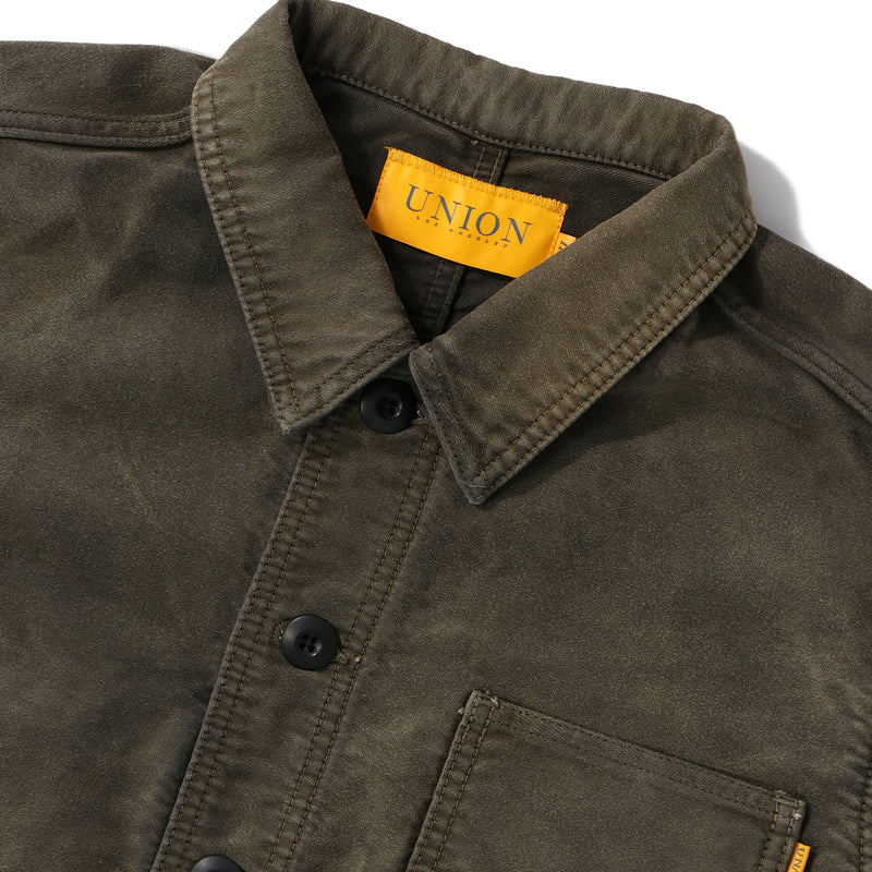 UNION ORIGINAL（ユニオンオリジナル）/ OUTER（アウター）/ MOLESKIN CHORE JACKET商品 / BLACK
