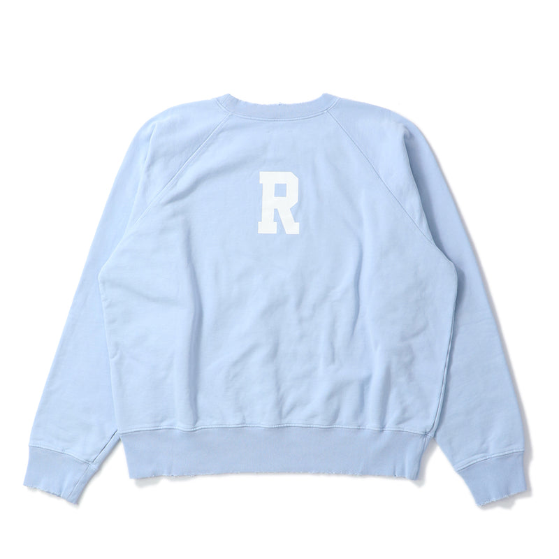 Reception（レセプション）/ TOPS（トップス）/ RAGLAN SWEAT RARE商品 / Garment Dyed Ice Blue