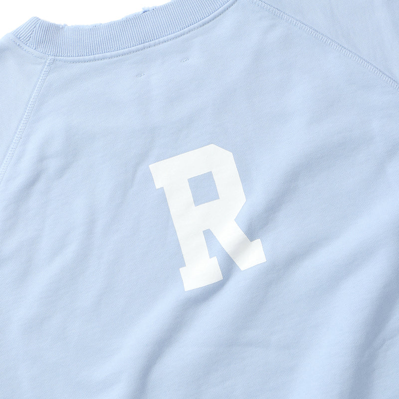 Reception（レセプション）/ TOPS（トップス）/ RAGLAN SWEAT RARE商品 / Garment Dyed Ice Blue