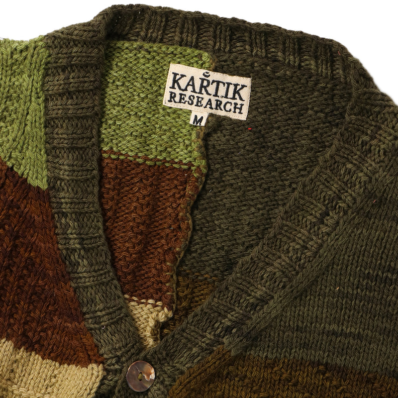 Kartik Research（）/ TOPS（トップス）/ Patchwork Cardigan商品 / Naturally Dyed
