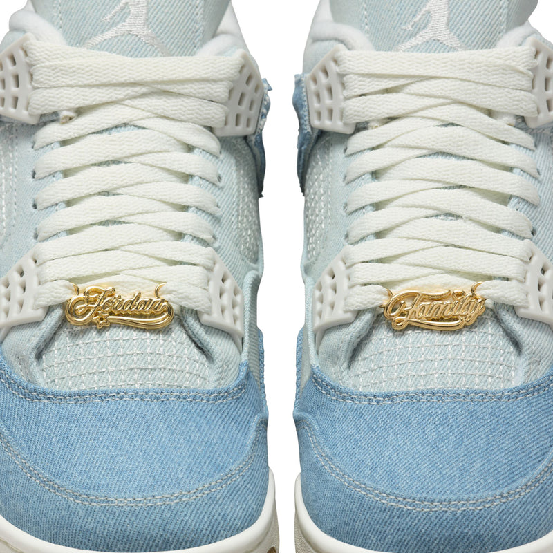 NIKE（ナイキ）/ SHOES（シューズ）/ Womens Air Jordan 4 Retro Tex商品 / SAIL/SAIL-GUM LIGHT BROWN-WORN BLUE