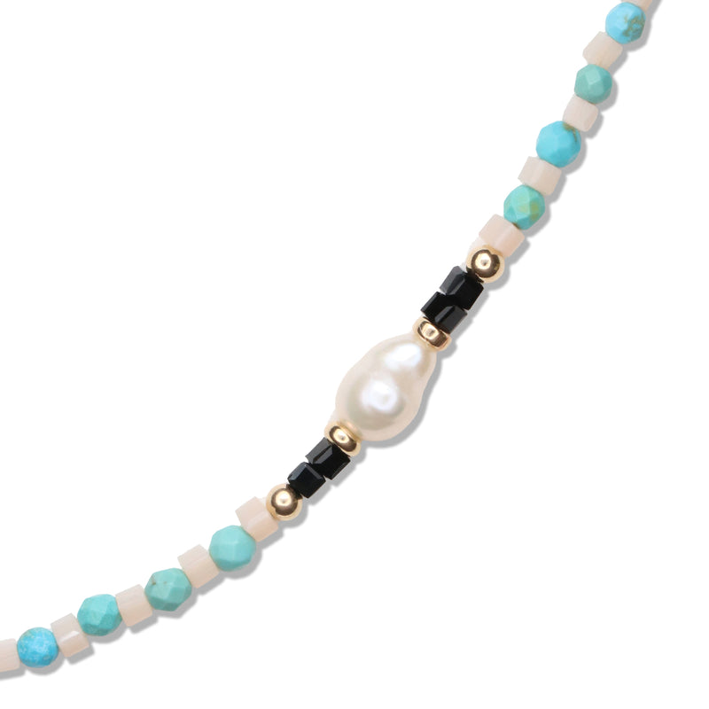 J Alxndra（ジェイ アレクサンドラ）/ ACCESSORIES（アクセサリー）/ Scout Turq Necklace商品 / cream-14k gold-turquiose