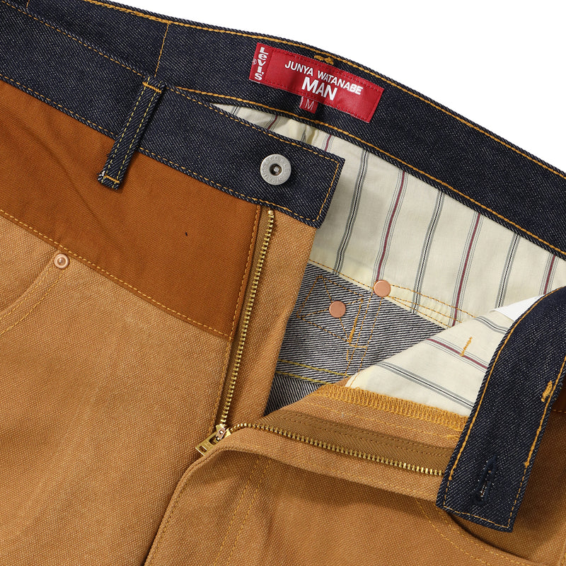 JUNYA WATANABE MAN（ジュンヤワタナベマン）/ BOTTOMS（ボトムス）/ COTTON DENIM x COTTON CANVAS  LEVI'S PANTS商品 / Indigo x Camel